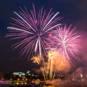 Happy New Year fireworks